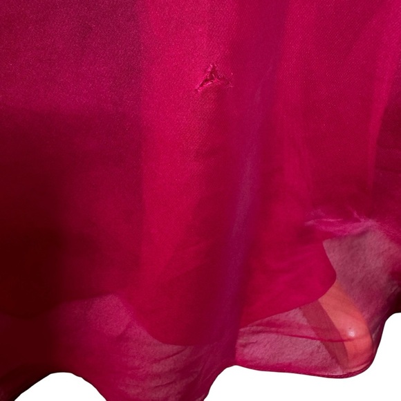 LA FEMME Strapless Prom Formal Dress Gown Cranberry Size 6 NWT - Picture 15 of 16